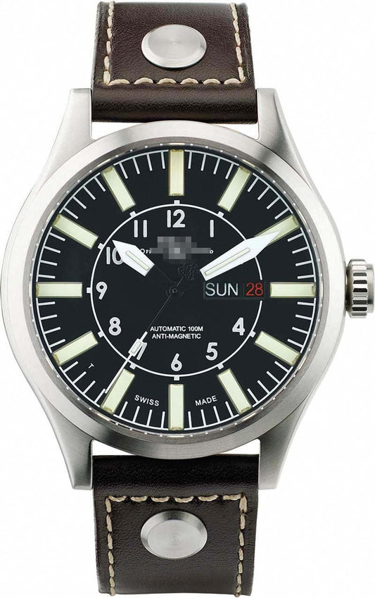 Customize Leather Watch Straps NM1080C-L1-BK