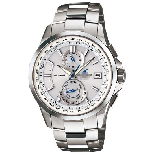 Customised Silver Watch Dial OCW-T2500-7AJF