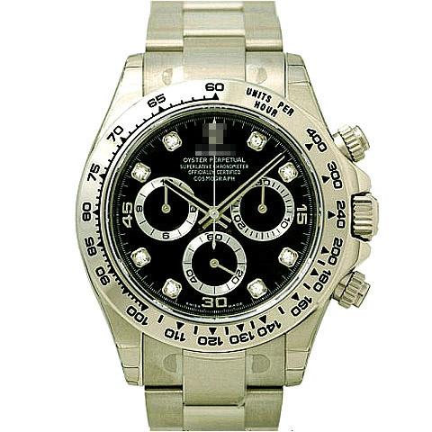 Customised Best Elegant Men's 18k White Gold Automatic Chronograph Watches 116509