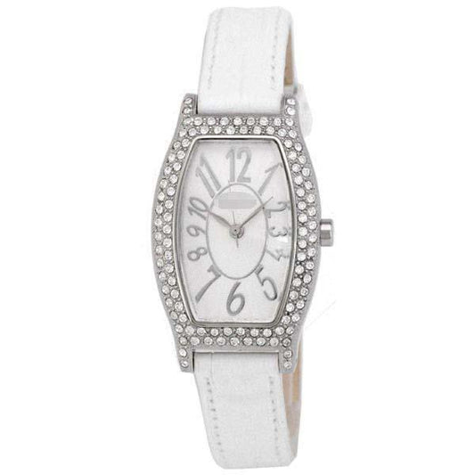 Wholesale Leather Watch Bands S1981L-ZI-SLV-WHT
