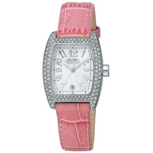 Custom Leather Watch Bands S922ZI-SLV-PNK