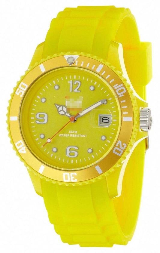 Custom Yellow Watch Dial