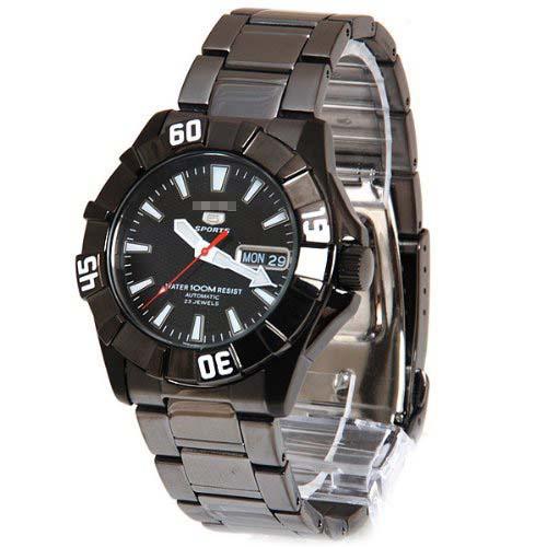 Custom Black Watch Dial SNZF63K1