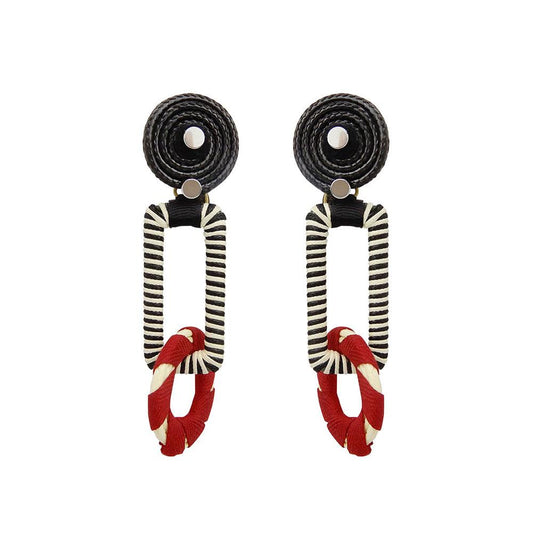 Wholesale Chic Statement Handmade Earrings Geometric Figure Custom Bijoux