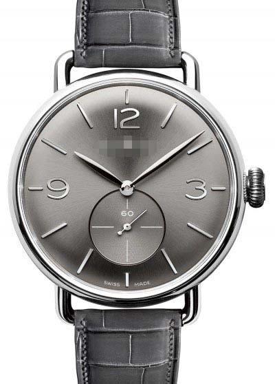 Custom Grey Watch Dial WW1-Argentium-Ruthenium