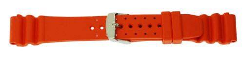 Wholesale Rubber Watch Bands ZC-14RUH-ORANGE