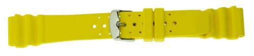Custom Rubber Watch Bands ZC-14RUH-YELLOW