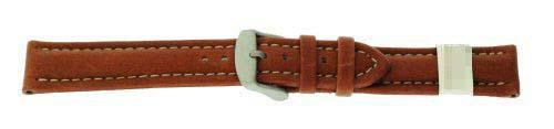 Customised Leather Watch Straps ZC-16NAU-BROWN-MOM