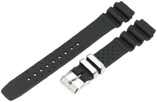 Customization Rubber Watch Bands ZC-16RUH-BLACK