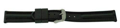 Wholesale Rubber Watch Bands ZC-16SLK-BLACK